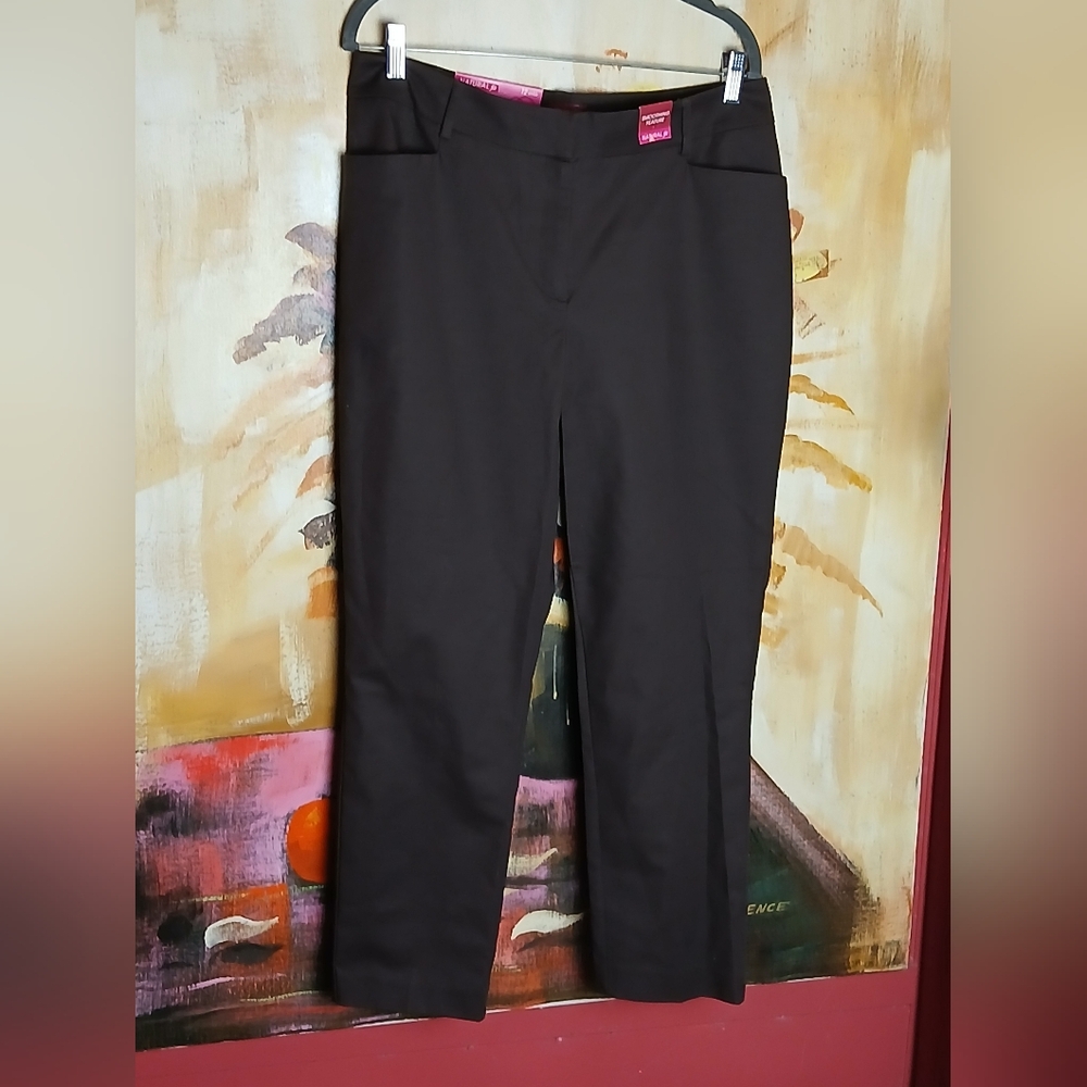 NWT 212 Collection Natural fit Seal Brown Ankle Pants